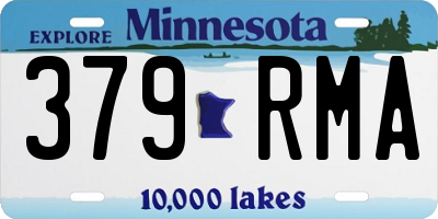 MN license plate 379RMA