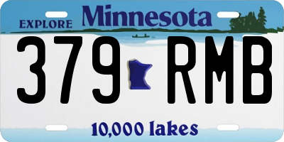 MN license plate 379RMB