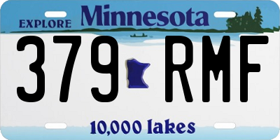 MN license plate 379RMF