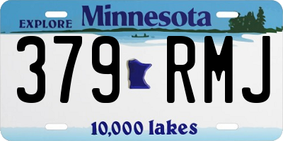 MN license plate 379RMJ