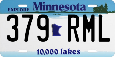 MN license plate 379RML