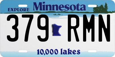 MN license plate 379RMN