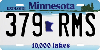 MN license plate 379RMS