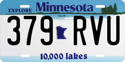 MN license plate 379RVU