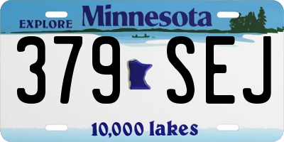 MN license plate 379SEJ