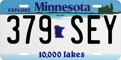 MN license plate 379SEY