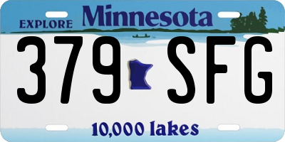 MN license plate 379SFG