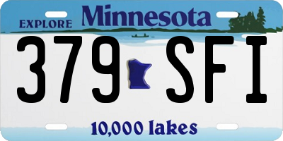 MN license plate 379SFI