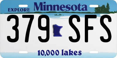 MN license plate 379SFS