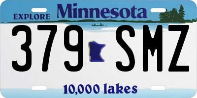 MN license plate 379SMZ