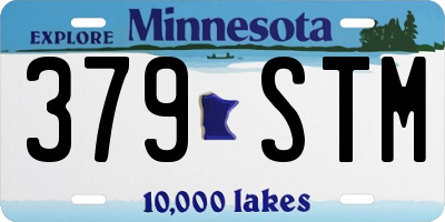MN license plate 379STM