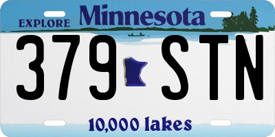 MN license plate 379STN