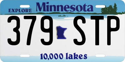 MN license plate 379STP
