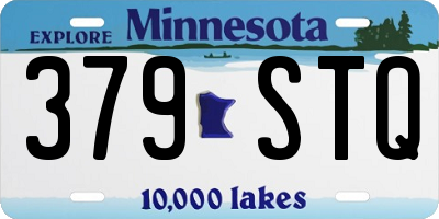 MN license plate 379STQ