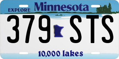 MN license plate 379STS