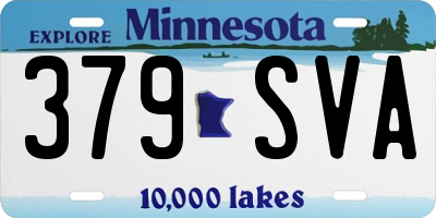 MN license plate 379SVA