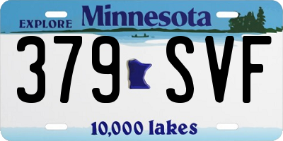 MN license plate 379SVF