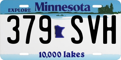 MN license plate 379SVH