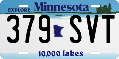 MN license plate 379SVT