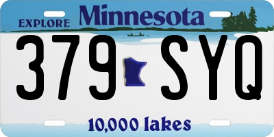 MN license plate 379SYQ