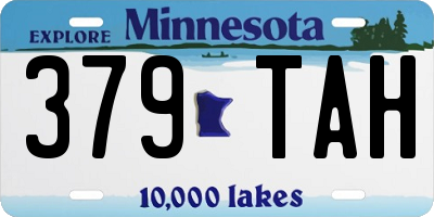 MN license plate 379TAH
