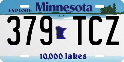 MN license plate 379TCZ
