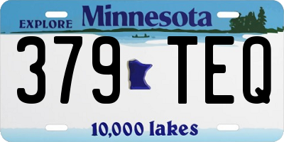 MN license plate 379TEQ