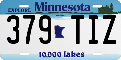 MN license plate 379TIZ