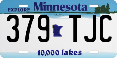 MN license plate 379TJC