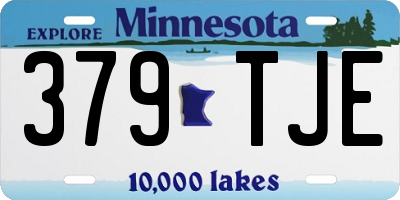 MN license plate 379TJE
