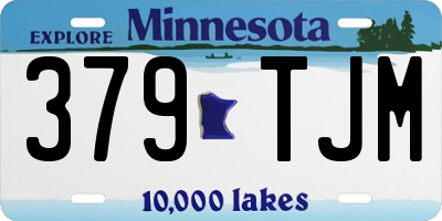 MN license plate 379TJM