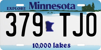 MN license plate 379TJO