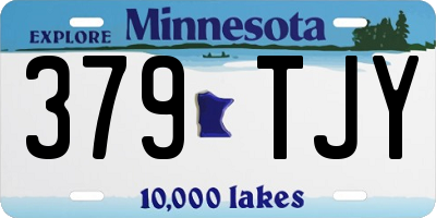 MN license plate 379TJY