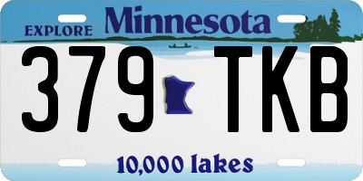 MN license plate 379TKB