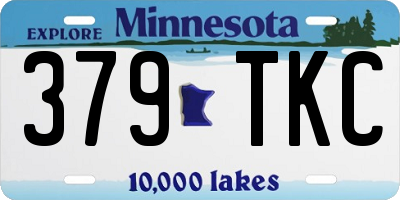 MN license plate 379TKC