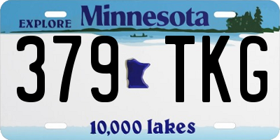 MN license plate 379TKG