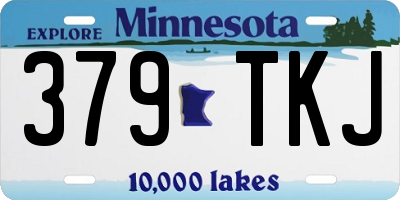 MN license plate 379TKJ