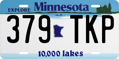MN license plate 379TKP