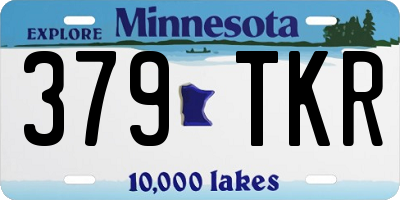 MN license plate 379TKR