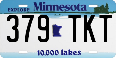 MN license plate 379TKT