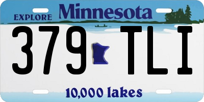 MN license plate 379TLI