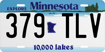 MN license plate 379TLV