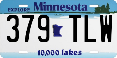 MN license plate 379TLW