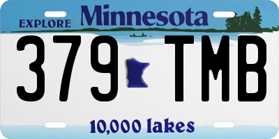 MN license plate 379TMB