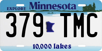 MN license plate 379TMC