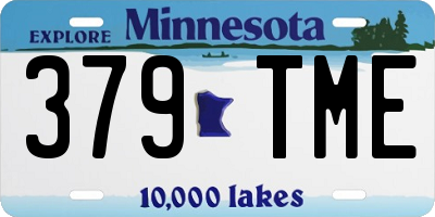 MN license plate 379TME