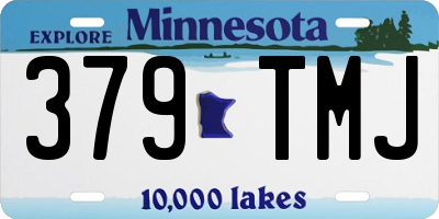MN license plate 379TMJ