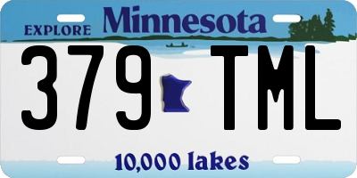 MN license plate 379TML