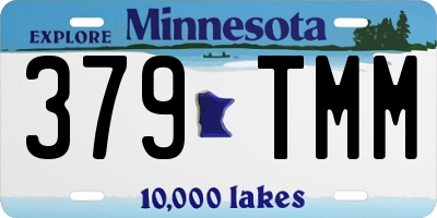 MN license plate 379TMM