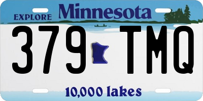 MN license plate 379TMQ